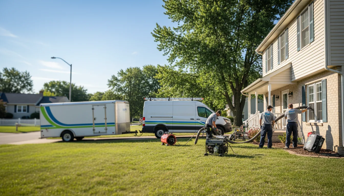 Flooded Basement Restoration And Cleanup With Repair in La Salle, IL near me